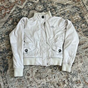The North Face Cream Bomber Jacket